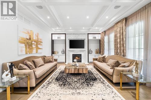 1 Abbotsford Road, Toronto, ON - Indoor Photo Showing Living Room With Fireplace