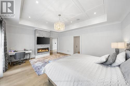 1 Abbotsford Road, Toronto, ON - Indoor Photo Showing Bedroom With Fireplace