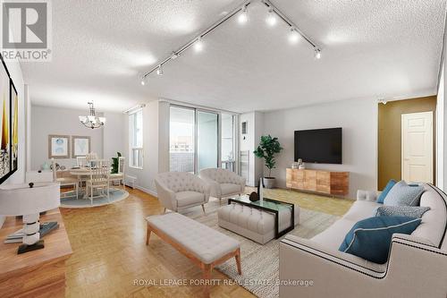 1108 - 1515 Lakeshore Road E, Mississauga, ON - Indoor Photo Showing Living Room