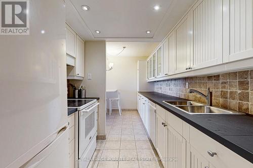 1108 - 1515 Lakeshore Road E, Mississauga, ON - Indoor Photo Showing Kitchen With Double Sink