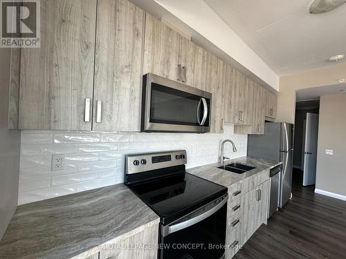 1510 - 60 Charles Street W, Kitchener, ON - Indoor Photo Showing Kitchen With Stainless Steel Kitchen With Double Sink With Upgraded Kitchen