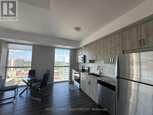 1510 - 60 Charles Street W, Kitchener, ON - Indoor Photo Showing Kitchen With Stainless Steel Kitchen With Double Sink