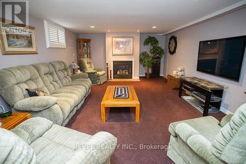 20 Allwood Street, Brantford, ON - Indoor Photo Showing Living Room With Fireplace