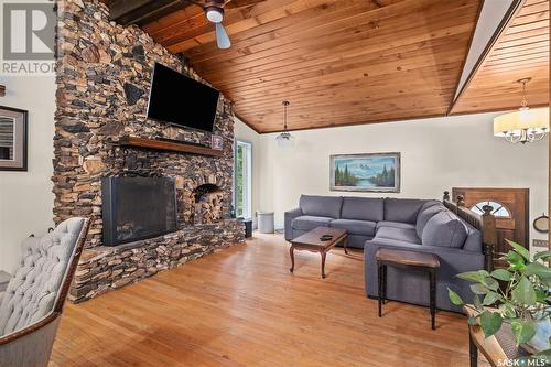 Rm Of Garden River Acreage, Garden River Rm No. 490, SK - Indoor Photo Showing Living Room With Fireplace