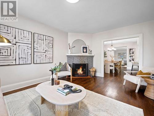 76 Melrose Avenue, Toronto, ON - Indoor Photo Showing Living Room With Fireplace