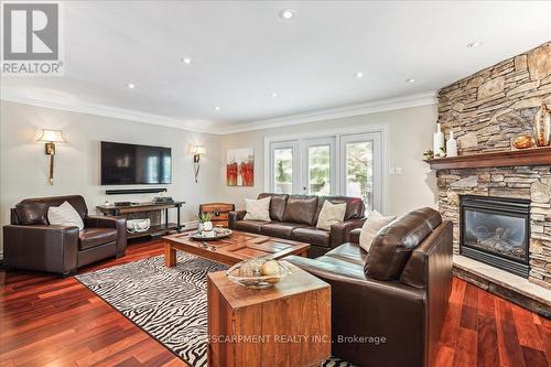 27 Southaven Place, Oakville, ON - Indoor Photo Showing Living Room With Fireplace