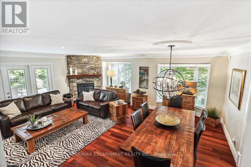 27 Southaven Place, Oakville, ON - Indoor Photo Showing Living Room With Fireplace