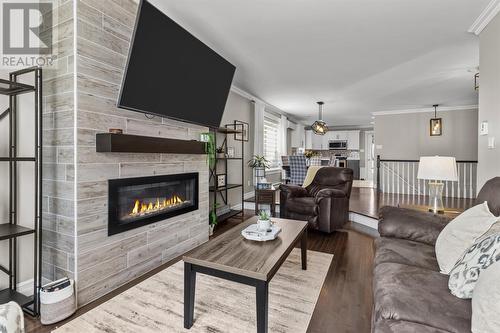 8 Mike Adam Place, St. John'S, NL - Indoor Photo Showing Living Room With Fireplace