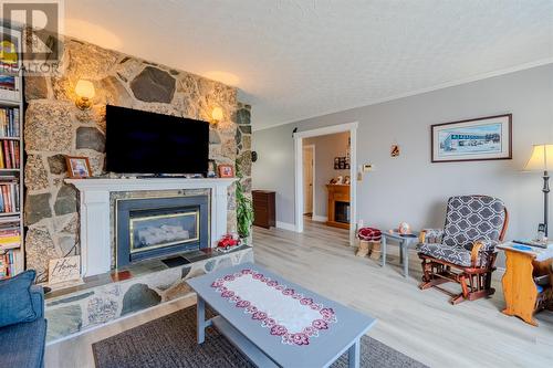 1 Lundrigans Road, Witless Bay, NL - Indoor Photo Showing Living Room With Fireplace