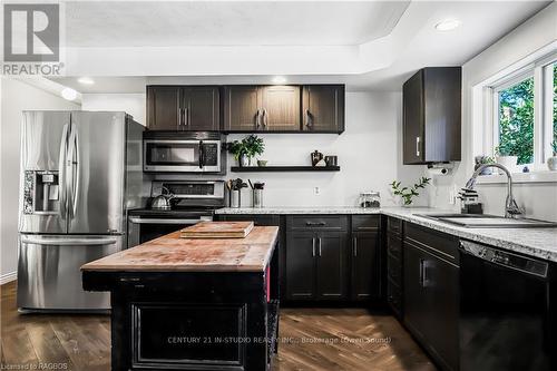 409 Mcnaughton Street, South Bruce Peninsula, ON - Indoor Photo Showing Kitchen With Upgraded Kitchen