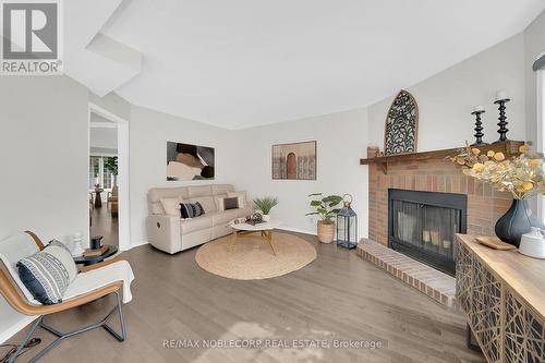 19 Sal Circle, Brampton, ON - Indoor Photo Showing Living Room With Fireplace