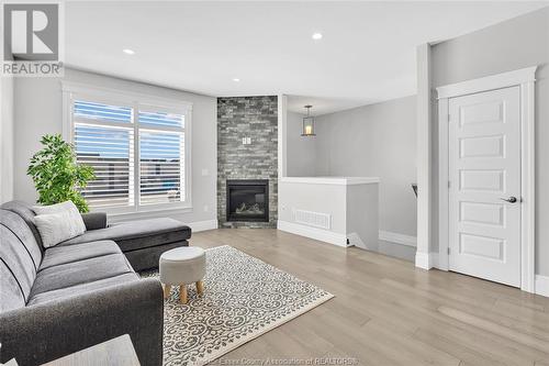 729 Brownstone Drive, Lakeshore, ON - Indoor Photo Showing Living Room With Fireplace