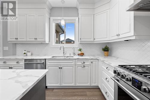 202 Spring Street, Belle River, ON - Indoor Photo Showing Kitchen With Upgraded Kitchen