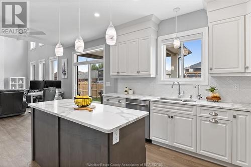 202 Spring Street, Belle River, ON - Indoor Photo Showing Kitchen With Double Sink With Upgraded Kitchen