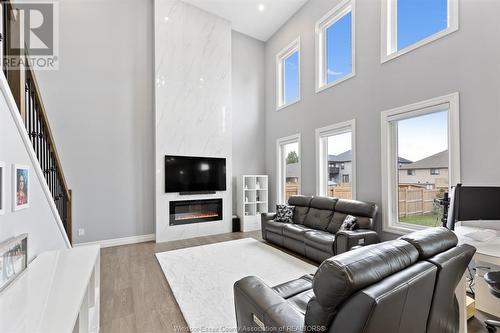 202 Spring Street, Belle River, ON - Indoor Photo Showing Living Room With Fireplace