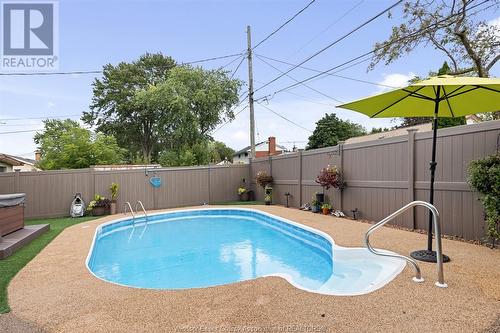 1577 St. Gabriel Crescent, Windsor, ON - Outdoor With In Ground Pool With Backyard