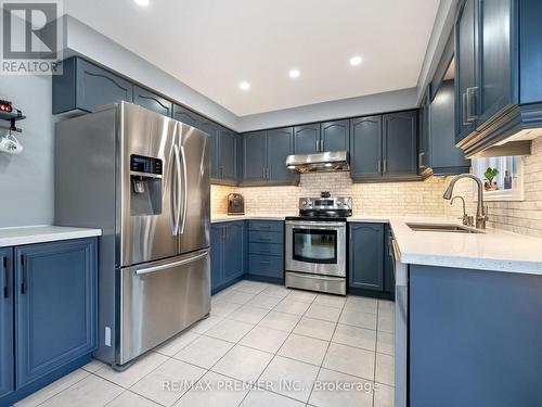 56 Fallstar Crescent W, Brampton, ON - Indoor Photo Showing Kitchen With Upgraded Kitchen