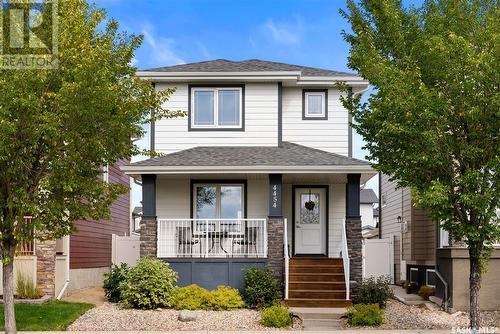 4454 Albulet Drive, Regina, SK - Outdoor With Deck Patio Veranda With Facade