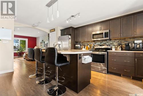 4454 Albulet Drive, Regina, SK - Indoor Photo Showing Kitchen With Stainless Steel Kitchen With Upgraded Kitchen