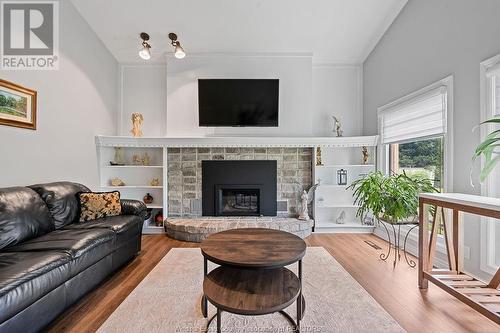 7380 Disputed Road, Lasalle, ON - Indoor Photo Showing Living Room With Fireplace