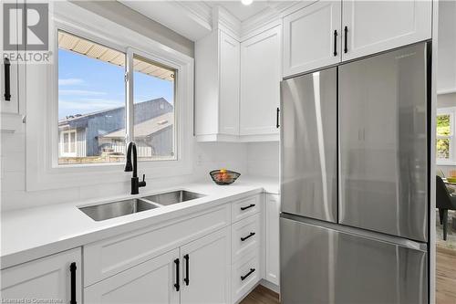 4 James Avenue, Stoney Creek, ON - Indoor Photo Showing Kitchen With Double Sink