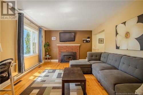 369 Cushing Street, Saint John, NB - Indoor Photo Showing Living Room With Fireplace