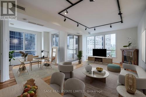 901 - 100 Hayden Street, Toronto, ON - Indoor Photo Showing Living Room