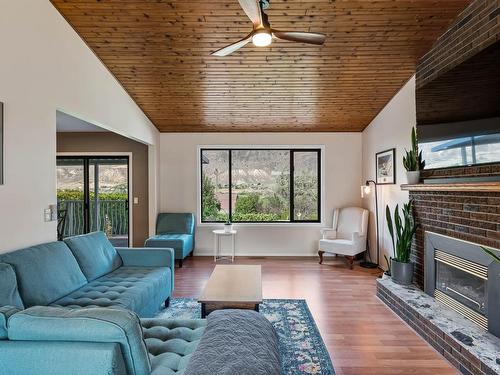 509 Durango Drive, Kamloops, BC - Indoor Photo Showing Living Room With Fireplace