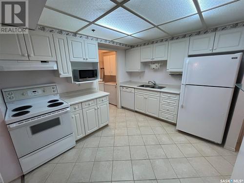 105 301 Cree Crescent, Saskatoon, SK - Indoor Photo Showing Kitchen With Double Sink