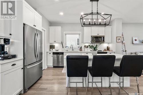 234 Dubois Crescent, Saskatoon, SK - Indoor Photo Showing Kitchen With Upgraded Kitchen