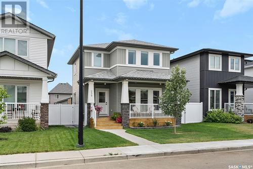 234 Dubois Crescent, Saskatoon, SK - Outdoor With Deck Patio Veranda With Facade