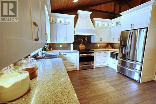 189 Pine Street, Sturgeon Falls, ON - Indoor Photo Showing Kitchen With Double Sink