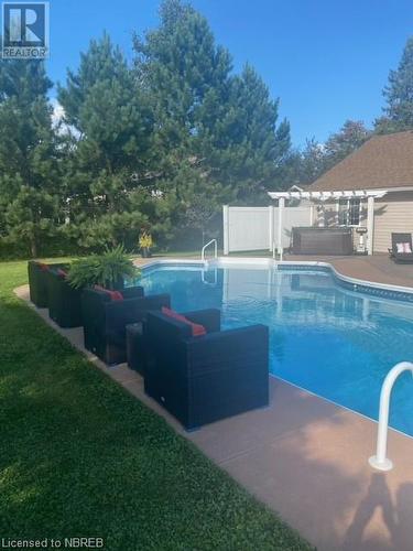 189 Pine Street, Sturgeon Falls, ON - Outdoor With In Ground Pool With Backyard