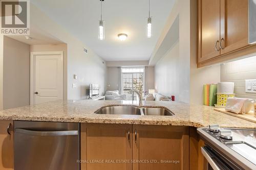 206 - 2300 Upper Middle Road, Oakville, ON - Indoor Photo Showing Kitchen With Double Sink With Upgraded Kitchen