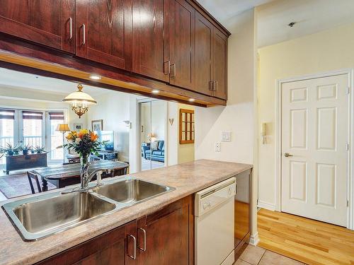 Kitchen - 301-196 Rue Gary-Carter, Montréal (Villeray/Saint-Michel/Parc-Extension), QC - Indoor Photo Showing Kitchen With Double Sink