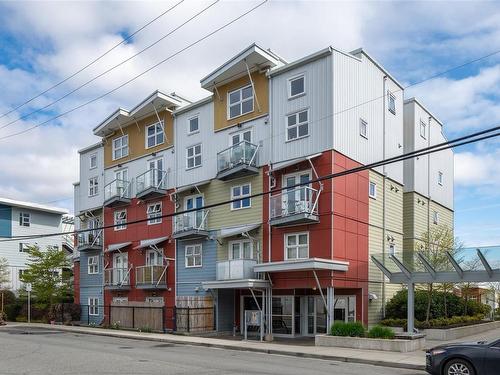 402-787 Tyee Rd, Victoria, BC - Outdoor With Balcony With Facade