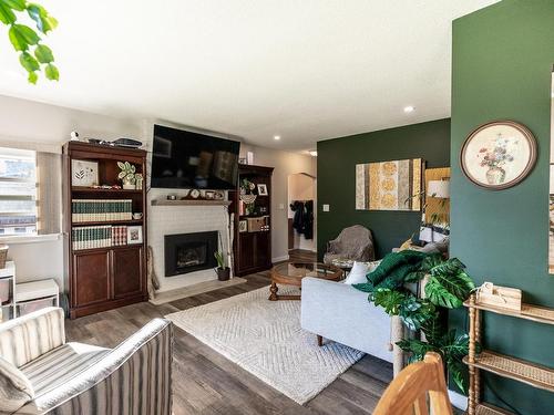 16 Galena Ave, Logan Lake, BC - Indoor Photo Showing Living Room With Fireplace