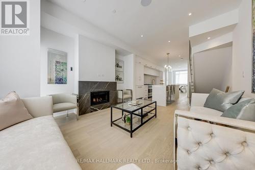 3 Flax Field Lane, Toronto, ON - Indoor Photo Showing Living Room With Fireplace