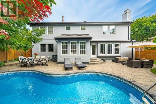 2112 Constance Drive, Oakville, ON - Outdoor With In Ground Pool With Deck Patio Veranda