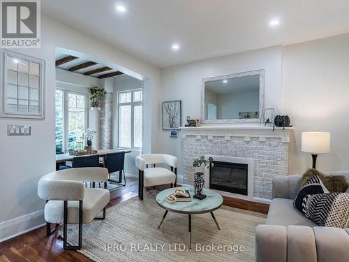 99 Howick Avenue W, Toronto, ON - Indoor Photo Showing Living Room With Fireplace