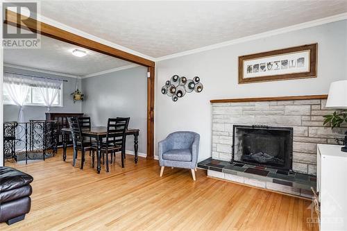 3722 Louiseize Road, Ottawa, ON - Indoor Photo Showing Living Room With Fireplace