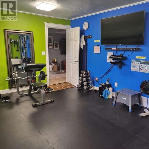 4700 Schubert Road, Armstrong, BC - Indoor Photo Showing Gym Room