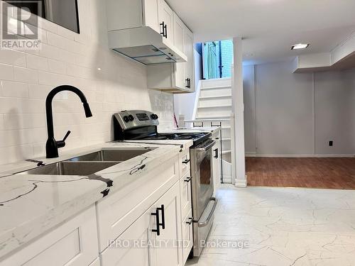 Basemen - 1298 Minden Street, Oshawa, ON - Indoor Photo Showing Kitchen With Double Sink With Upgraded Kitchen