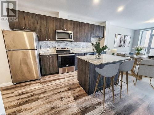 1602 - 104 Garment Street, Kitchener, ON - Indoor Photo Showing Kitchen With Upgraded Kitchen