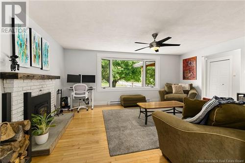 20 Glengrove, Moncton, NB - Indoor Photo Showing Living Room With Fireplace