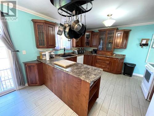 93 Grenfell Heights, Grand Falls-Windsor, NL - Indoor Photo Showing Kitchen With Double Sink