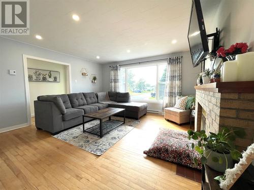 40 Hamilton Street, Gander, NL - Indoor Photo Showing Living Room With Fireplace