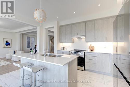 33 Kenneth Rogers Crescent, East Gwillimbury, ON - Indoor Photo Showing Kitchen With Double Sink With Upgraded Kitchen