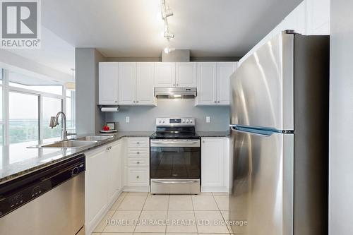 1710 - 9 George Street N, Brampton, ON - Indoor Photo Showing Kitchen With Stainless Steel Kitchen With Double Sink