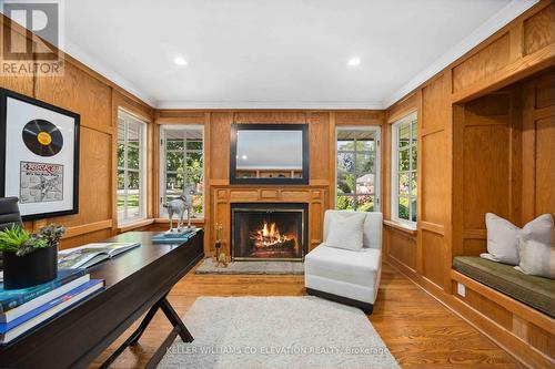 43 Edenbridge Drive, Toronto, ON - Indoor Photo Showing Living Room With Fireplace